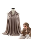 Champonnets De Hijab En Jersey Pour Tête De Tête Des Femmes Enveloppe De Tête Musulmane En Mousseline De Mousseline