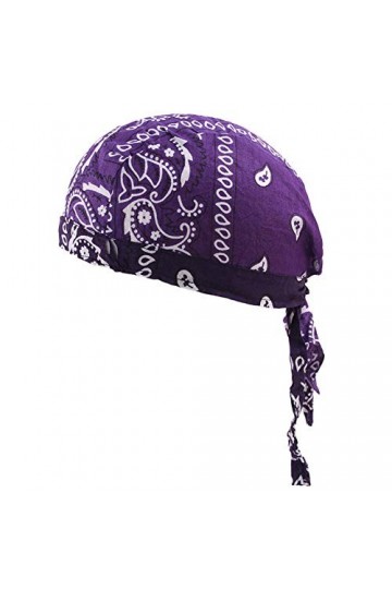 Amorar Coton Bandanas Été Casque Foulard Tête Adulte Sport Echarpes Chapeau de Cyclisme Vélo Moto Couvre-Chef Pirate Casquett