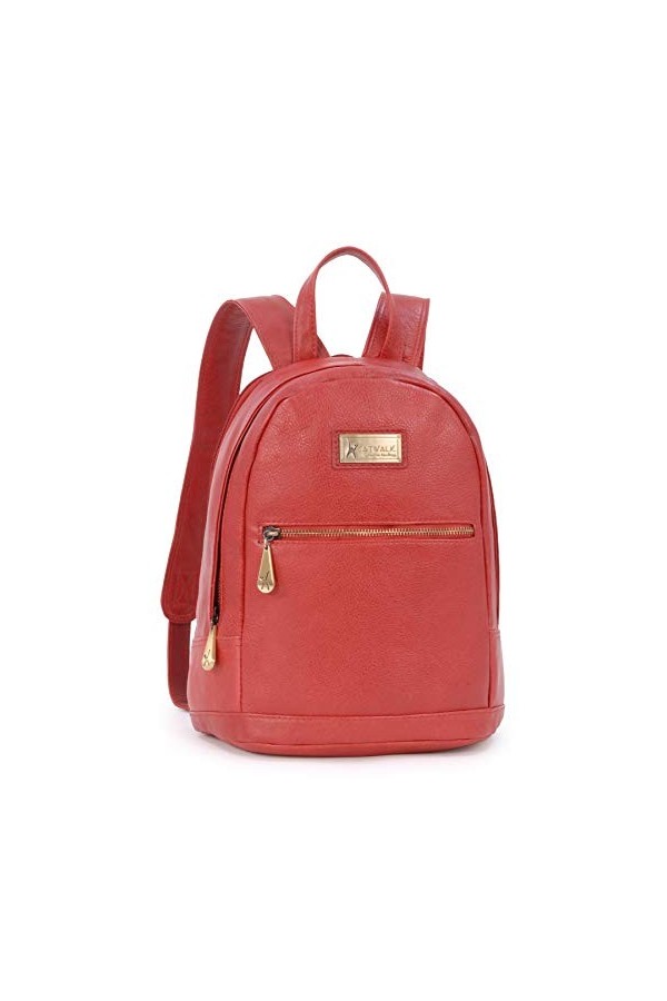 Catwalk Collection Handbags - Vintage Cuir Véritable - Sac à dos Femme - Compatible avec iPad/Tablettes/Kindle - Femme - FERN