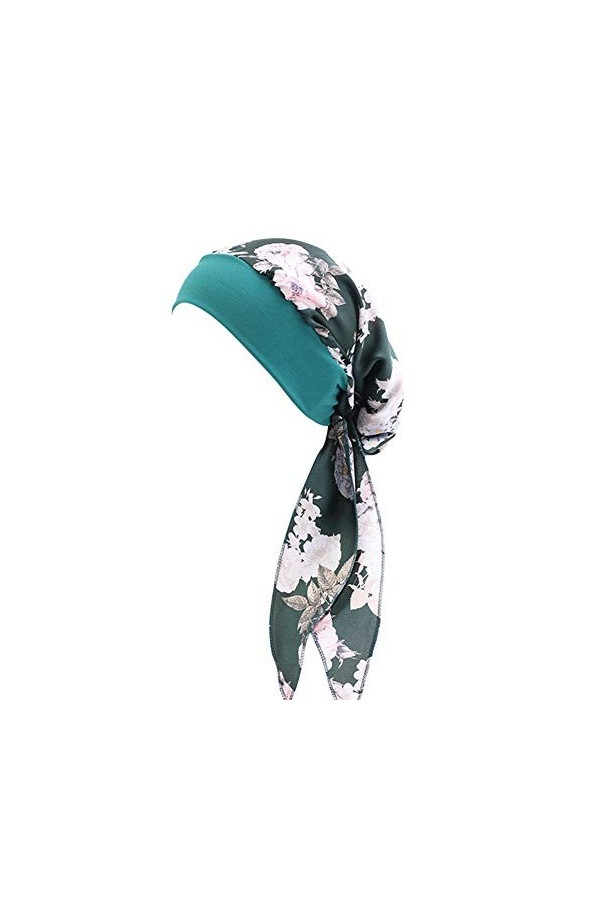 Asudaro Bonnet Chimio, Femmes Élégant Turban Bandeau Élastique Bandana Foulard Wrap Chapeau Musulman Hijab Coiffure Écharpe C