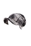 MoreChioce Femmes Wrap Chapeau,Elegant Coton Turban Bonnet Chemo Cap Musulman Casquette Bohême Foulards Bandana,Papillon Roug