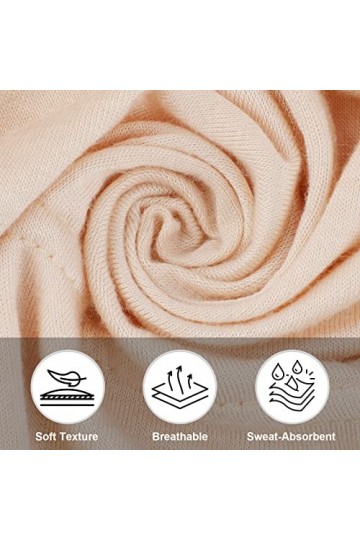 4 Pcs Femmes Bonnet Hijab, Islamique Musulman Hijab Undercap Sous Intérieur Sous Écharpe Chapeau avec Fermeture à Attache Cou