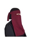 Hijab Headscarf One Piece Pull On Décoré avec Perles et Paillettes Borde Islamique Idéal pour la Mosquée Madrassa Ramadan Aïd