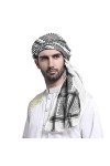 FakeFace Hijab Musulman Turban Homme Arabe Shemagh Respirant Foulard Musulman Classique Bandana Echarpe Douce Bonnet Couvre-c