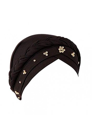 JINTN Turban de Chimio en Fibres de Lait Bonnet Turban Elastique pour Femmes Musulmane Couvre-Chef Indien en Toutes Les Saiso