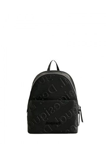 Desigual Back_colorama Mombasa Min, Sac à Dos Mini Femme, Noir, Taille Unique