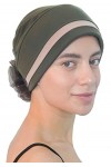 Deresina Headwear Double Matelassé Chapeau pour La Perte de Cheveux Beige/Cacao 