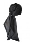 Deresina Headwear Organic Facile Attache Foulard pour la Perte de Cheveux, Le Cancer, la chimiothérapie Black Red