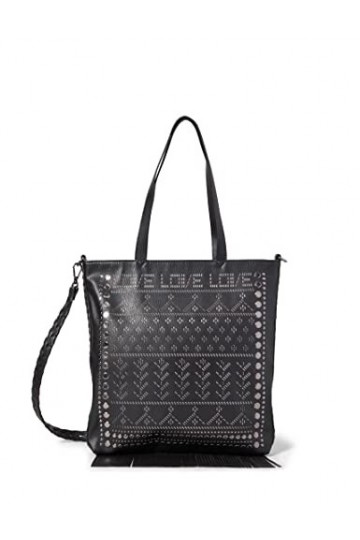 Desigual Sac à main Bols_azabache Coro pour femme, Noir Black , Taille unique