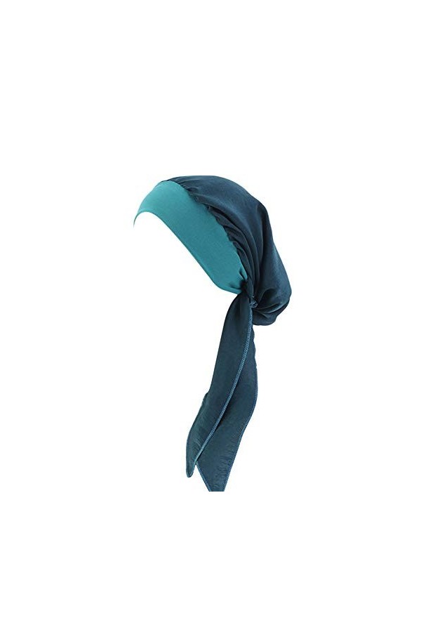 Bonnet Chimio,Asudaro Femmes Élégant Turban Bandeau Élastique Bandana Foulard Wrap Chapeau Musulman Hijab Coiffure Écharpe Ch