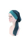 Bonnet Chimio,Asudaro Femmes Élégant Turban Bandeau Élastique Bandana Foulard Wrap Chapeau Musulman Hijab Coiffure Écharpe Ch