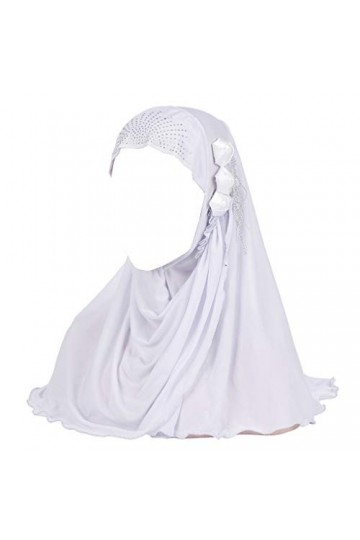 Amorar Hijab Foulard de tête Foulards Chapeaux pour Femmes Musulman Bonnet Chemo Bandana Turban Headwear Visage Voile Coiffur