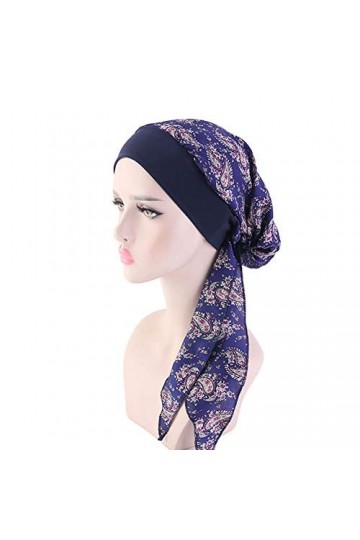 Asudaro Bonnet Chimio, Femmes Élégant Turban Bandeau Élastique Bandana Foulard Wrap Chapeau Musulman Hijab Coiffure Écharpe C