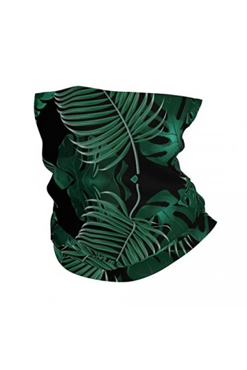 Masque facial imprimé feuille de banane vert bandanas cache-cou foulard bandeau sans couture pour le sport en plein air
