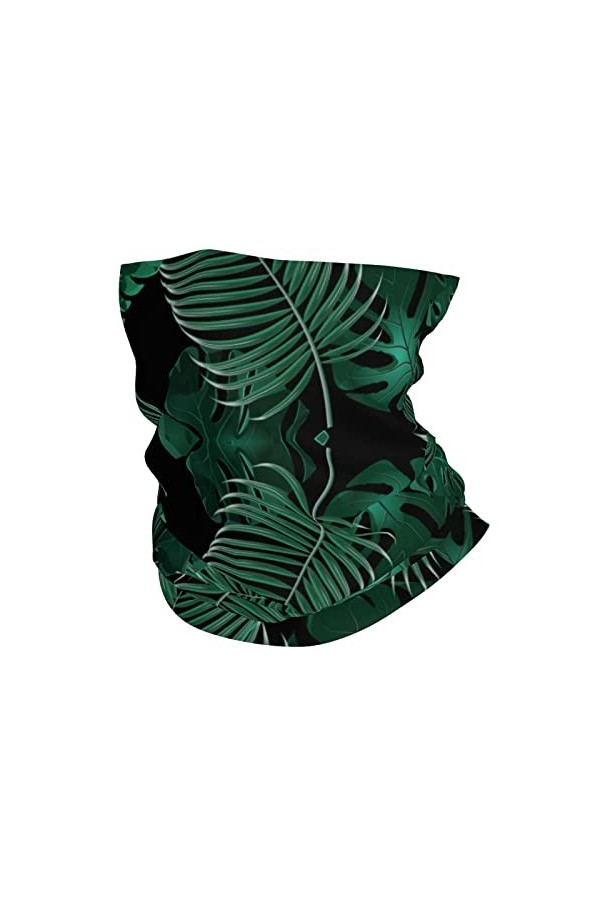 Masque facial imprimé feuille de banane vert bandanas cache-cou foulard bandeau sans couture pour le sport en plein air