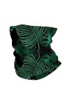 Masque facial imprimé feuille de banane vert bandanas cache-cou foulard bandeau sans couture pour le sport en plein air