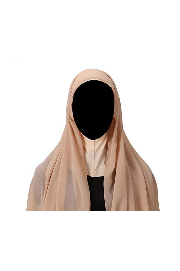 iSpchen Foulards De Tête Femme,Turban En Mousseline De Soie Fichus Confortable Enveloppement De TêTe Mode Châles De Protectio