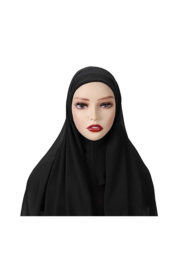 iSpchen Foulards De Tête Femme,Turban En Mousseline De Soie Fichus Confortable Enveloppement De TêTe Mode Châles De Protectio