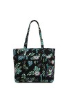 Vera Bradley Microfiber Vera Tote Bag, Sac Main Femme, Bleu Marine véritable, Taille Unique
