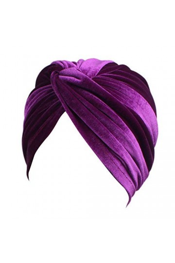 Amorar Chapeau de chimiothérapie, Femmes Twist Plissée Wrap Head Scarf Foulards de tête Stretch Bandana Chapeau Chemo Hat Cou