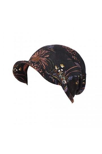 Amorar Femmes Coton Foulard Tête Hijab Bandanas Bonnet Fleur Chapeau Casquette de Baseball Chapeau de Perte Turbans Coiffures