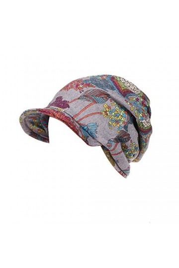 Amorar Femmes Coton Foulard Tête Hijab Bandanas Bonnet Fleur Chapeau Casquette de Baseball Chapeau de Perte Turbans Coiffures