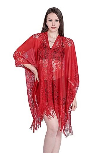YAOMEI Femme Echarpe Châles Foulards, Dentelle creuse Été Etoles écharpe Fichus de tête Les mariages Mariée Bridemaids Tenue 