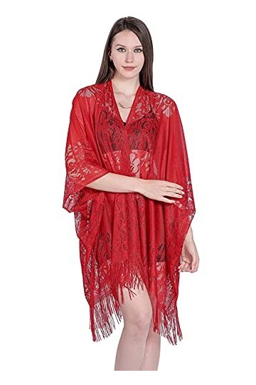 YAOMEI Femme Echarpe Châles Foulards, Dentelle creuse Été Etoles écharpe Fichus de tête Les mariages Mariée Bridemaids Tenue 