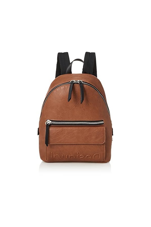 Desigual - Sac à dos bohème ethnique femme en simili cuir avec logo en relief 21wakp16 taille 29 cm