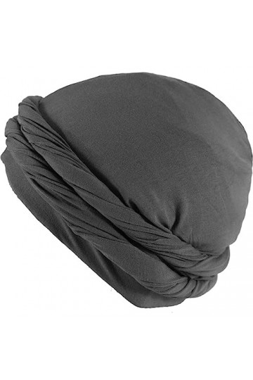 XYIYI Turban en Soie Doublé de Satin pour Hommes Femmes, Echarpe Pré-Nouée, Bonnet de Crâne Dormir Couvre-chef