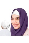 AL Barakeh Hijab Cache-cou pour femme 3 pièces, sous-vêtement hijab, islamic musulman, hijab, fermeture couleur unie, turban,