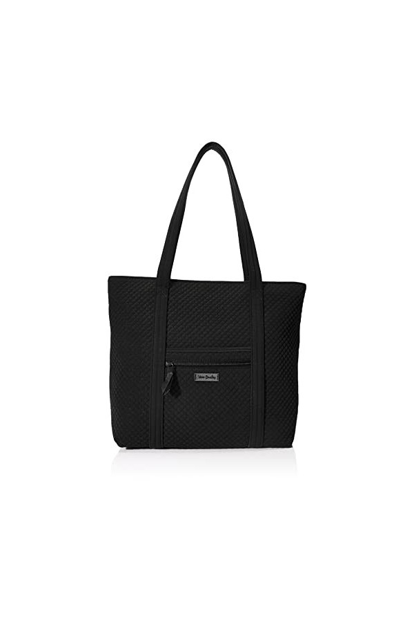 Vera Bradley Microfiber Vera Tote Bag, Sac Main Femme, Bleu Marine véritable, Taille Unique