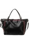 Desigual Bols_regasita Libia PU, Sac à Main Femme, Noir, Taille Unique