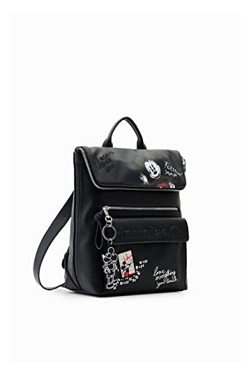 Desigual, BACK_MICKEY ROCK_NERANO U 2000 BLACK Femme, Noir, Taille unique