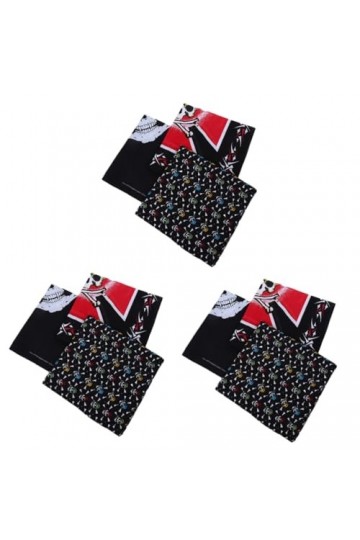 ibasenice Mouchoirs 9 Pièces Bandana Crâne Mouchoir Extérieur Halloween Crâne Bandana Écharpe Européenne Et Américaine Casque
