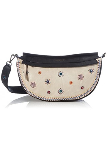 Desigual PU Shoulder Bag, Handbag Femme, Marron, Taille Unique