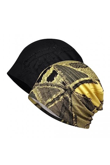 SOIMISS 2 Pièces Foulard en Soie Satin Turban Dames Chapeaux DÉté Calottes DÉté Chapeaux DÉté pour Les Femmes Bandanas pou