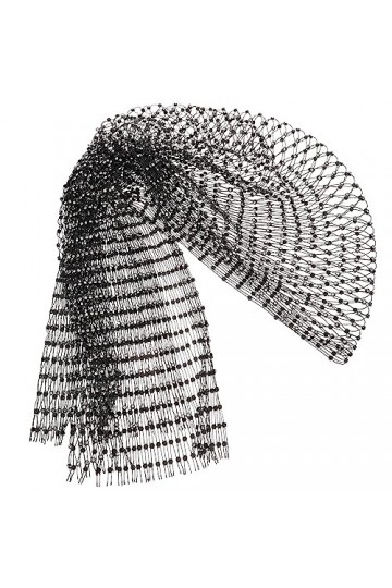 minkissy Casque Bandanas Pour Cheveux Maille Tête Écharpe Bandana Écharpe Femmes Tête Écharpe Décoratif Maille Casque Bandana