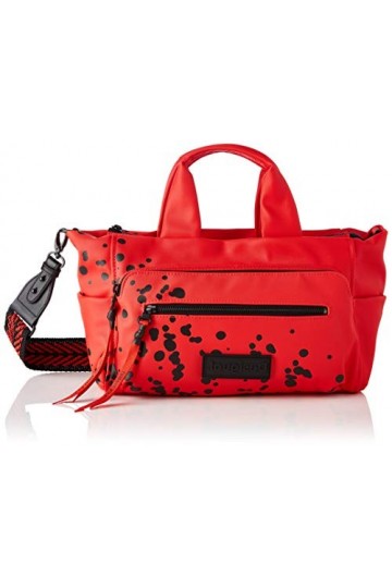 Desigual PU Hand Bag, Handbag Femme, Rouge, Taille Unique