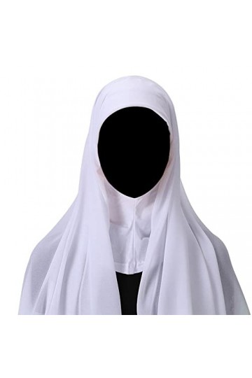 iSpchen Foulards De Tête Femme,Turban En Mousseline De Soie Fichus Confortable Enveloppement De TêTe Mode Châles De Protectio