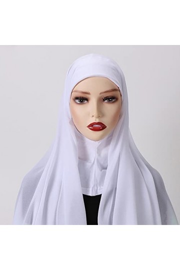 iSpchen Foulards De Tête Femme,Turban En Mousseline De Soie Fichus Confortable Enveloppement De TêTe Mode Châles De Protectio