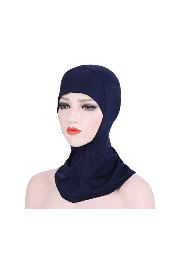 TININNA Turban en coton pour femme musulmane, hijab, couverture complète, couvre-chef