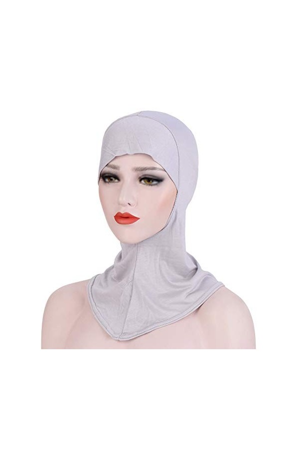 TININNA Turban en coton pour femme musulmane, hijab, couverture complète, couvre-chef