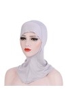 TININNA Turban en coton pour femme musulmane, hijab, couverture complète, couvre-chef