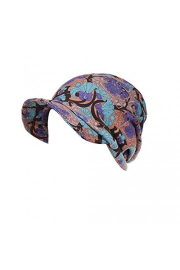 Amorar Femmes Coton Foulard Tête Hijab Bandanas Bonnet Fleur Chapeau Casquette de Baseball Chapeau de Perte Turbans Coiffures