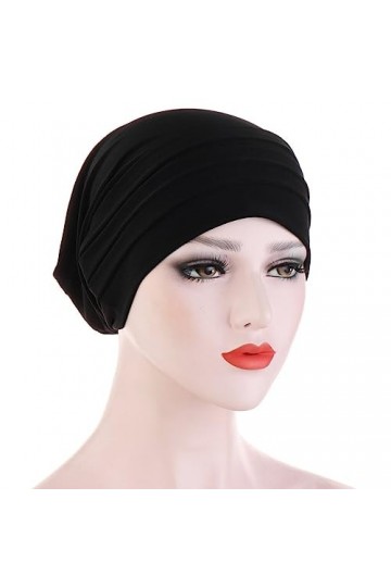 Lot de 3 bonnets de chimio pour femme - Foulard souple en coton - Turban chimio - Cancer - Hijab - Écharpe - Bonnet de sommei
