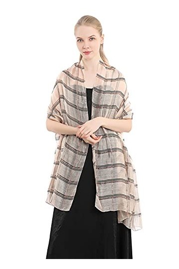 YAOMEI Femme Echarpe Châles Foulards Treillis classique, Soyeux Etoles écharpe Fichus de tête Les mariages Mariée Bridemaids 