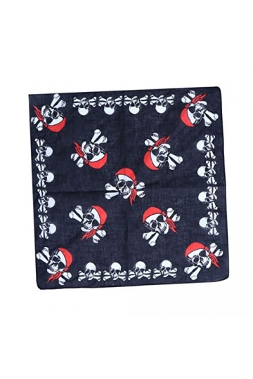 SHERCHPRY 12Pcs Pirate Mouchoir Rouge Bandana Pirate Tête Bandana Hijab Pour Bandana Bandeaux Pour Femmes Pirate Foulard Crân