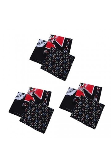 Toyvian Mouchoirs 9 Pièces En Plein Air Mouchoir Coton Foulard Tête De Mort Bandana Tête De Fantôme Casquette De Sport Hallow