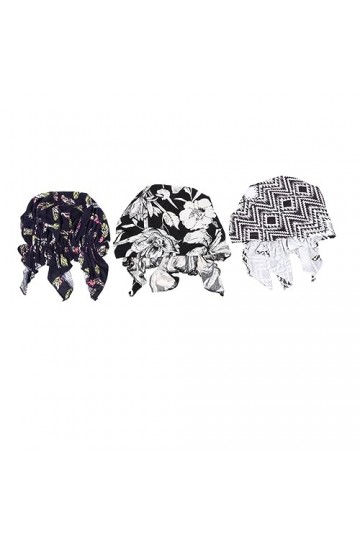 GALPADA Chapeau De Pirate Triangulaire 3Pcs Foulards pour Femmes Chapeau De Filles Chapeau De Dames Calotte De Chimio Chapeau